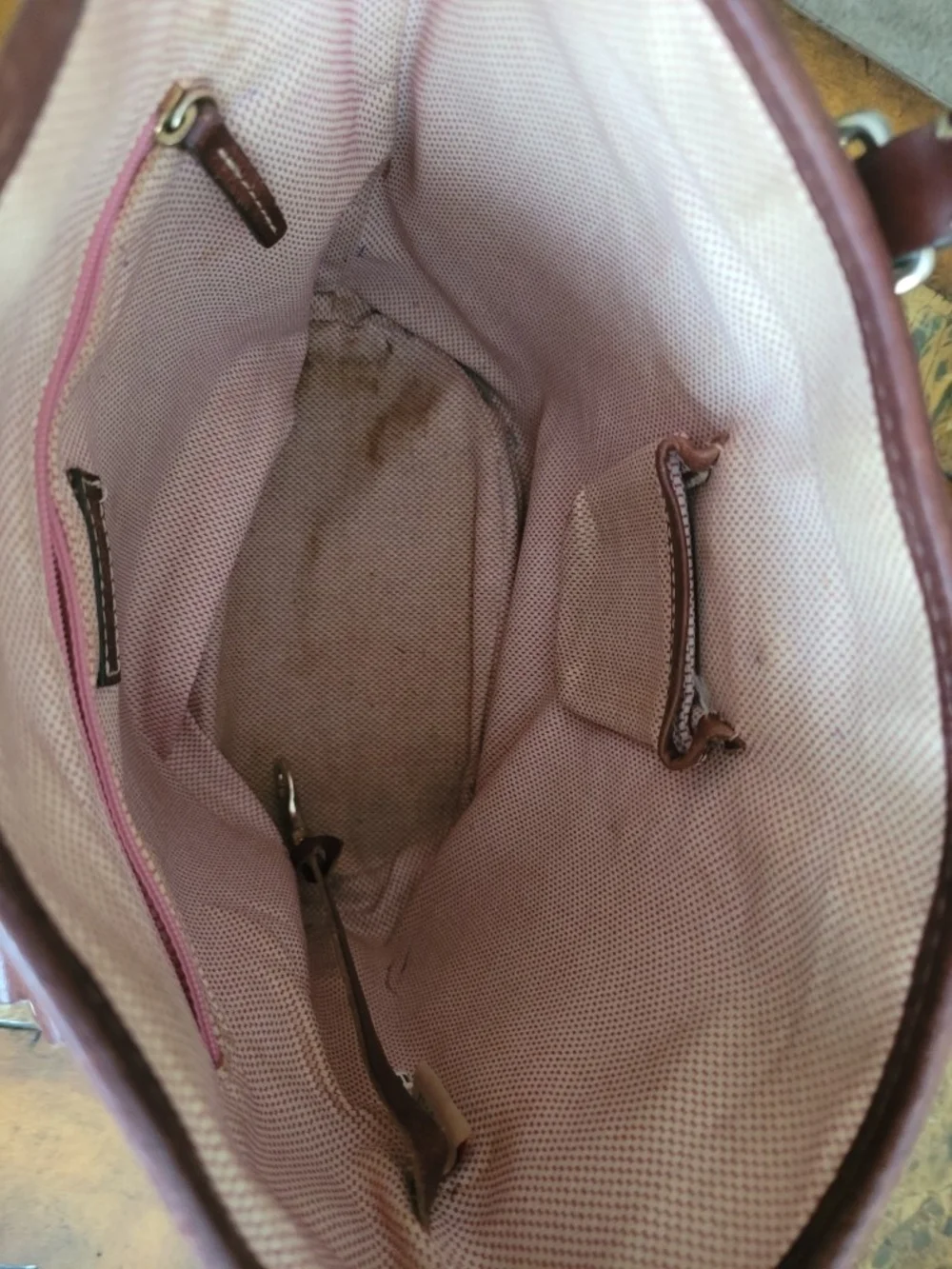 Dooney & Bourke Brown Signature Tote Bag - Picture 8 of 11